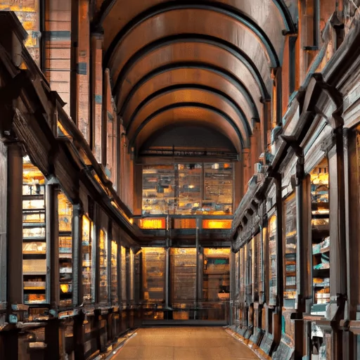 ספריית Long Room ההיסטורית בטריניטי קולג'